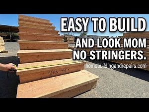 Stair Building Without Standard Stringers - Spacing, Spans, and Reinforcement