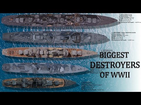 Top 10 Biggest and Heaviest Destroyers of WWII