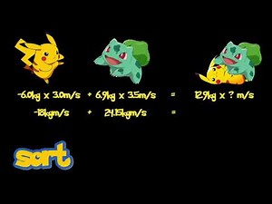 Pokemon Momentum Calculations (You conserve it All!)