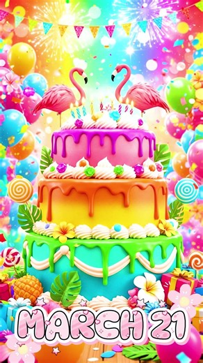 🎶 It’s Your Day (March 21) – Party Mode ON! 🎉 Happy Birthday