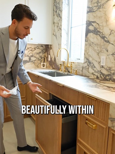 Creative Kitchen Design Tips to Conceal Trash Cans