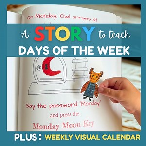 Personalized Kids Weekly Calendar   Days of the Week Storybook | Routine Chart for Toddlers and Preschoolers - Etsy