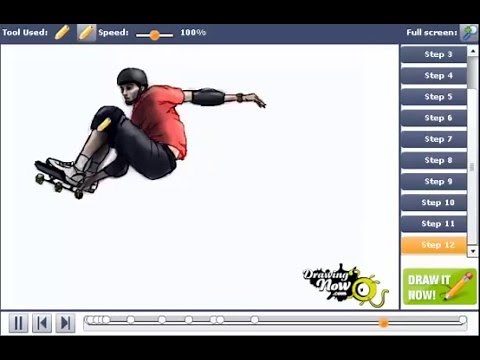 How to Draw Tony Hawk