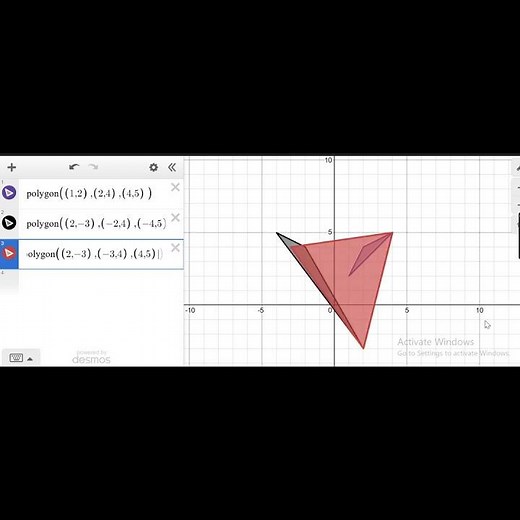 Triangles in Desmos! #shorts