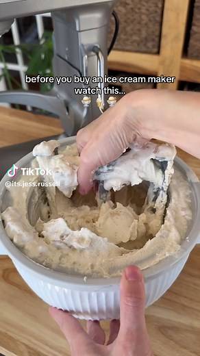 Homemade Ice Cream with KitchenAid Mixer Attachment