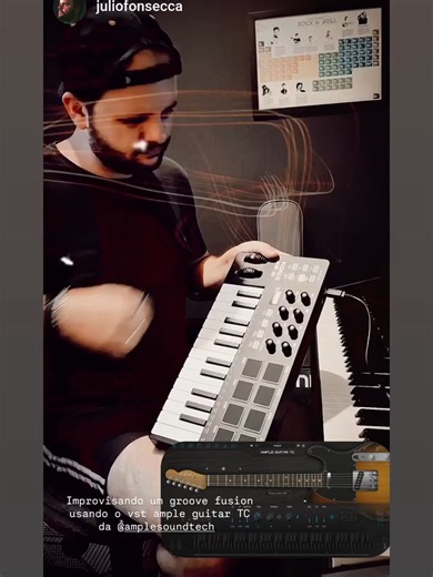 Artist @juliofonseccajf ❤️ with Virtual guitar Ample Guitar TC - www.amplesound.net #musicproduction #musicproducers #amplesound #ampleguitar #amplebass