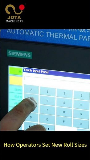 #shorts How Operators Set New Roll Sizes | Easy & Accurate Size Adjustment