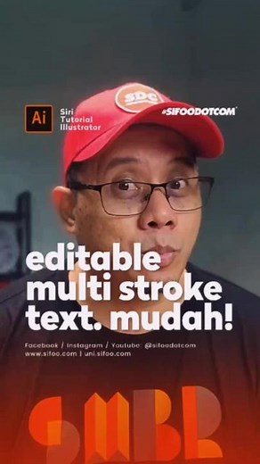 Illustrator - Editable Multi-Stroke Text Tutorial