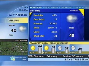 Weatherscan - 1/8/2020 10:45am