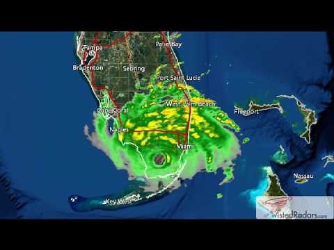 1992 Hurricane Andrew Landfall Doppler Radar Time Lapse