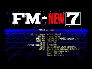 [FM-7] FM-NEW7 Demonstration Programs 1 and 2, and Game that came with the FUJITSU FM-NEW7, 1984.