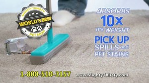 Mighty Thirsty Mop TV Spot, 'Absorb, Lift and Clean Any Mess'