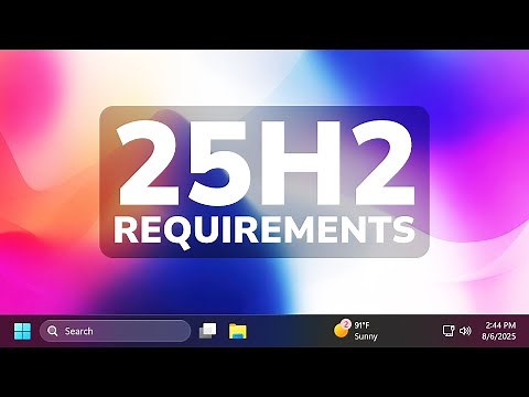 New Windows 11 25H2 System Requirements