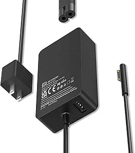 [Upgraded Version] 65W Fast Charging for Microsoft Surface Charger Pro 9, 8, 7+, 7, 6, 5, 4, 3, X, Surface Laptop 5 Studio 4 Go 3 2, Surface Book and Surface Go 3 2 1