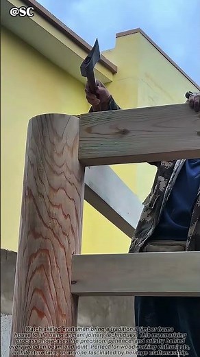 Master Craftsmen Build a Timber Frame House Using Ancient Joinery 🔨🏡