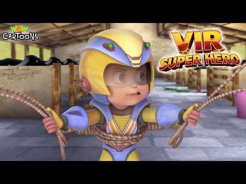 Vir The Robot Boy : Robo Vir Fire Mood On | Vir Super Hero Compilation 3D Animated Cartoon