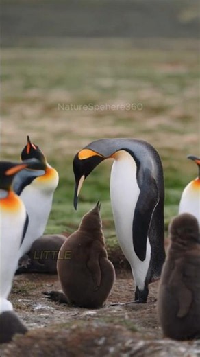 Why King Penguin Chicks Look So Different #KingPenguin #Penguin #AnimalFacts #nature