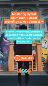 🔥 Want to make your animation stand out? Try hybrid animation - where 2D, 3D, and live-action collide! 🎬✨ But mixing styles isn’t always easy… So we’ve got pro tips to help you: ✅ Find inspo from the best hybrid animators 🎨 ✅ Pick the right software (Maya, AE, Toon Boom & more) 🛠️ ✅ Plan like a pro—storyboarding is your BFF 📝 ✅ Get feedback & level up your project 🔄 Check out the full guide here: [link in bio] or tap here 👉 https://www.bloopanimation.com/tips-for-hybrid-animation-projects