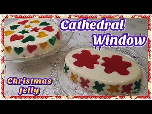 Easy CATHEDRAL WINDOW Jelly Dessert | NO Oven, NO Bake