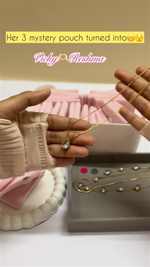 Misa Boutique™️ on Instagram: "Follow and comment “Misa “to get the full details in your DM🫶🏻 Mystery-surprise-wish colour-misa-anti tarnish jewellery-small business-dream-two girls-fun-mystery fun-pink-black-luckiest -fun-love-misa-shop now-High value-2026-couple-kadhal-tamil-music-happy #mystery #fun #surprise #misaboutique #girls"