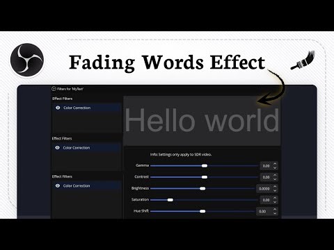 How to Add Fading Text in OBS Studio