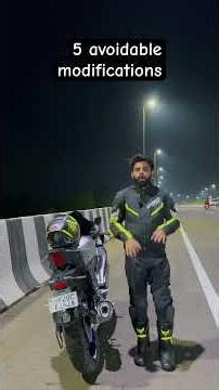 5 modifications you should avoid 🦎 #ridingboots #automobile #r15v4