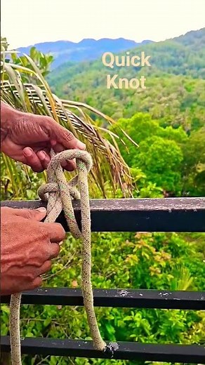 quick tie & release knot👑️#shorts