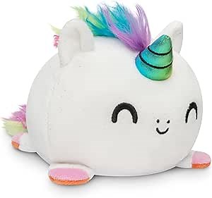 TeeTurtle - The Original Reversible Unicorn Plushie - Pride - Rainbow - Cute Sensory Fidget Stuffed Animals That Show Your Mood!