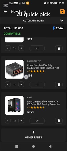 PC QUICK BUILD SUPER COOL #shorts #viralshorts