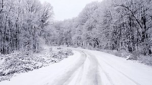 Snow-covered Winding Road Through Winter Forest Stock Footage Video (100% Royalty-free) 3673640767 | Shutterstock