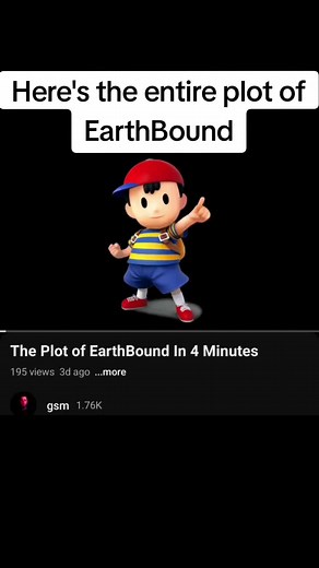 the entire plot of EarthBound #earthbound #ness #videogames #nintendo #gaming