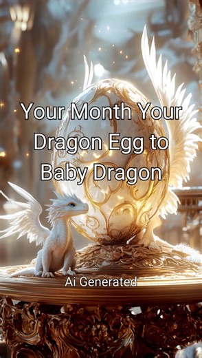 From Dragon Egg to Baby Dragon: AI-Generated Transformation
