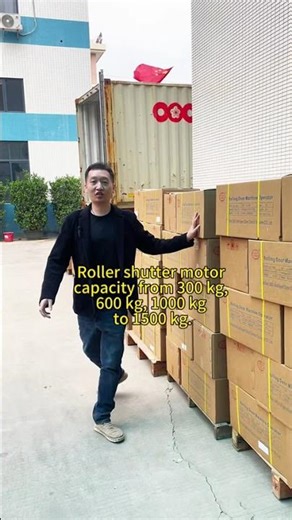 Loading a 40-foot container of JG sliding gate motors and roller shutter motors to Thailand