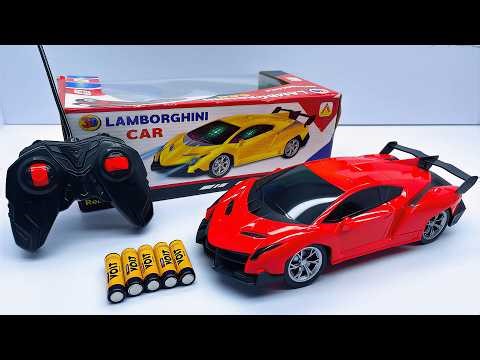 Unboxing Remote control Lamborghini car,Transformer Robot RC Car