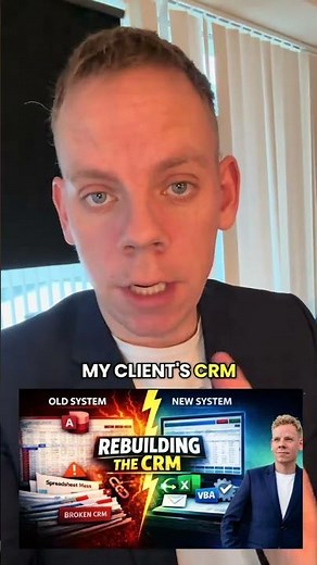 Excel VBA CRM That Actually Works #excel #vba #tutorial