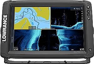 Elite-12 Ti2-12-inch Fish Finder Active Imaging 3-in-1Transducer, Wireless Networking, Real-Time Map Creation US/CAN Navionics+ Mapping Card …