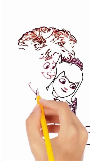 how to draw mavis from hotel transylvania #drawsocute #shortvideo #shorts #foryou #asmrdrawing