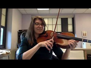 Viola: How to play with the bow!
