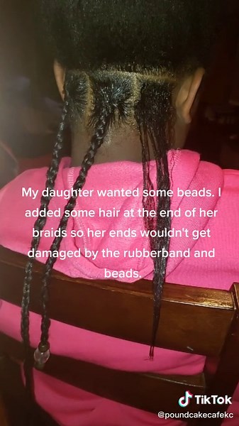 Creative Braids with Added Hair for Protection