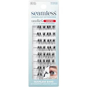 Ardell Seamless Eyelash Extensions Refill Kit, Wispies - 32 Assorted Cluster Lengths, Customizable DIY Lash Clusters for Natural Look Lashes