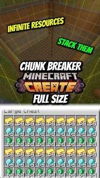 Full Size Chunk Breaker Minecraft Create #createmod #minecraft