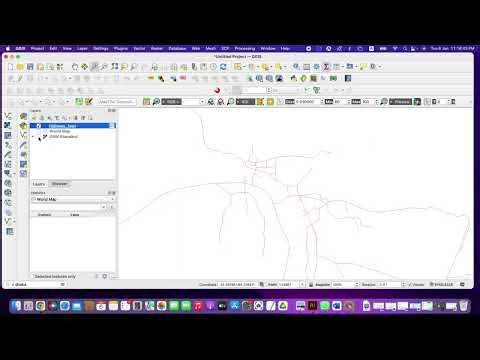 Extract Road From Google Map QGIS