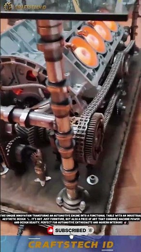 **Engine Concept Table: Fusion of Art & Technology 🚀⚙️** #tech #innovation #technology #machine