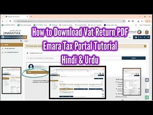 How to Seamlessly Download VAT Return PDF : Emara Tax Portal Simplified Guide in Hindi & Urdu