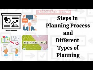 Steps in planning process | Types of Planning in management
