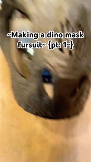 ~Making A Dino Mask Fursuit Pt:1~ #furry #art #shorts