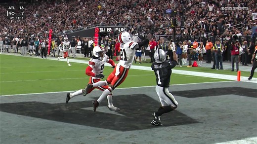 Denzel Ward's air traffic control defense prevents Raiders touchdown with a deflection