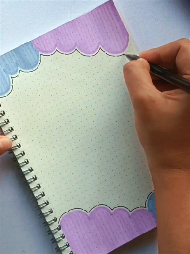 Colorful Corner Border Design for Notebooks