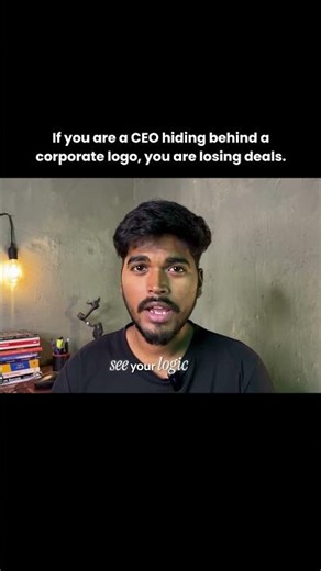 If you are a CEO hiding behind a corporate logo, you are losing deals.