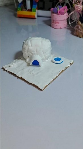 ❄️ DIY Clay Igloo Model | Easy Miniature Clay Craft | Day 5